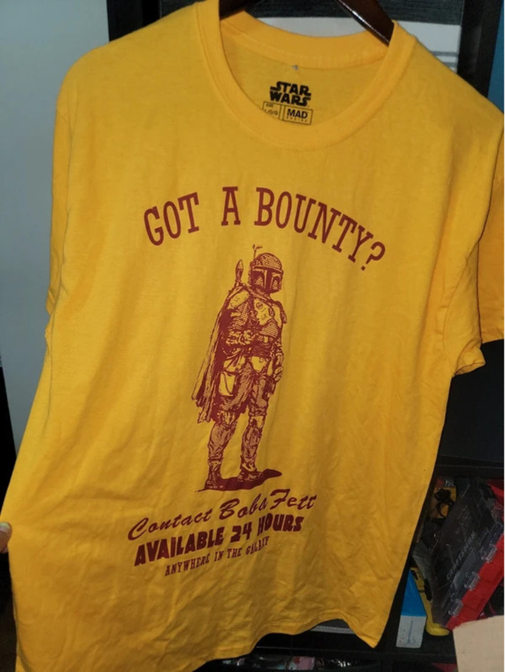 Star wars boba fett t shirt size large